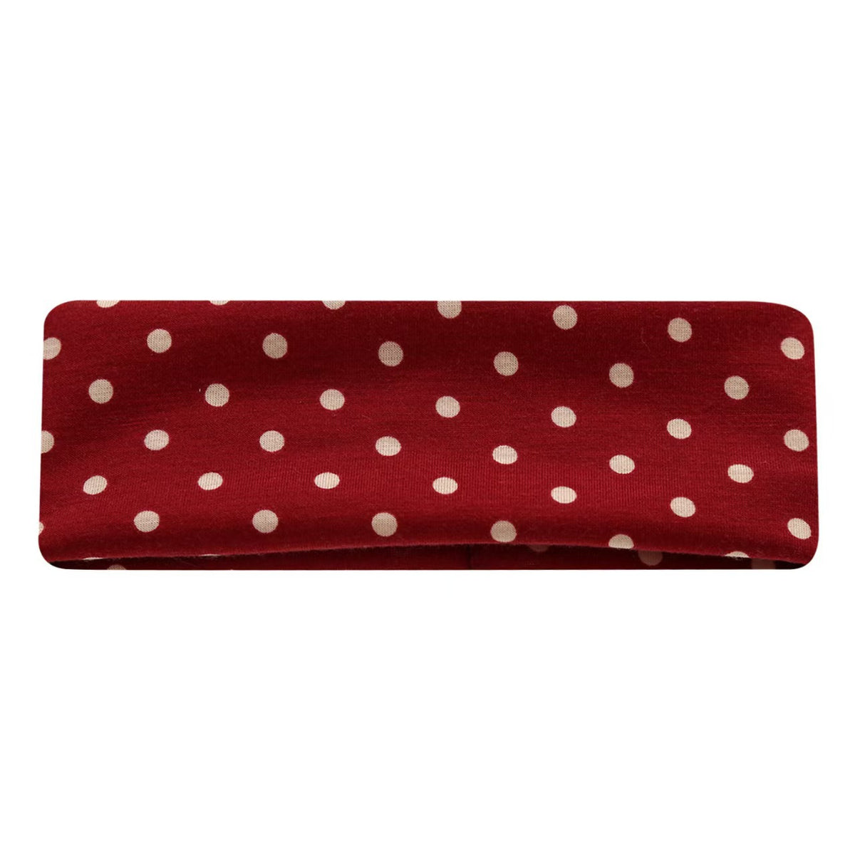 Elastic Sports Headband with Polka Dot Design