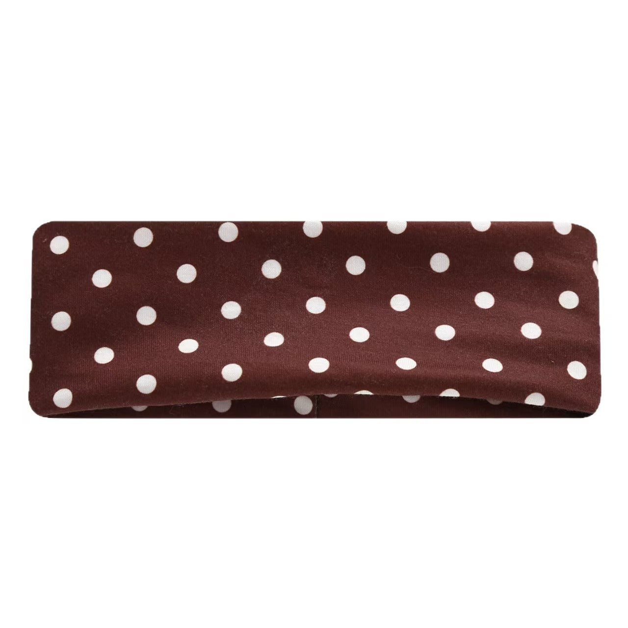 Elastic Sports Headband with Polka Dot Design