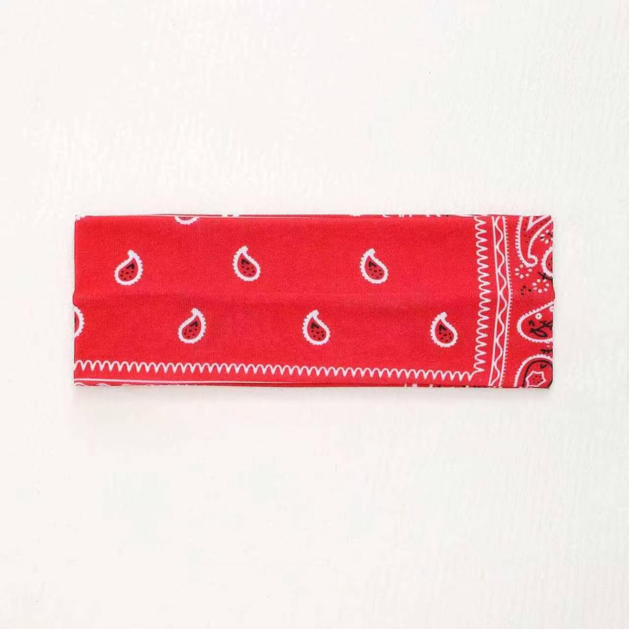 Elastic Sports Headband with Polka Dot Design